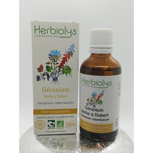 Géranium - Geranium robertianum - Partie aérienne fraîche bio