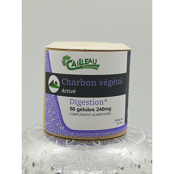 CHARBON VEGETAL activé - 50 gélules végétales