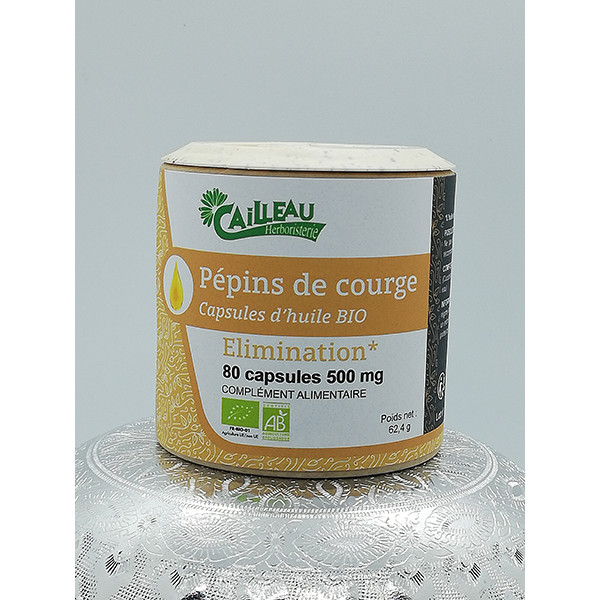 PEPINS DE COURGE BIO - 80 capsules molles