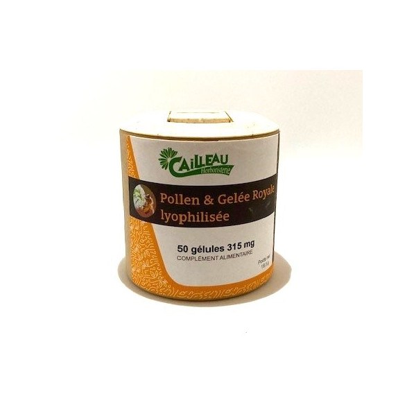 POLLEN - GELÉE ROYALE LYOPHILISÉE -  50 GÉLULES